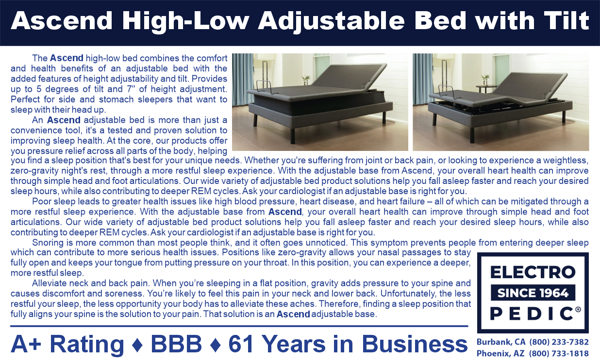 Ascend high low electric adjustable hospital bed